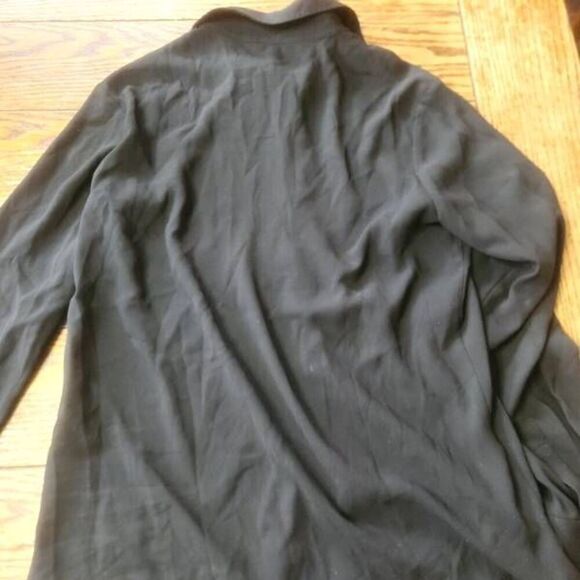 MM. LAFLEUR The Blake Button Up Shirt in Black sz 6 - Picture 5 of 5